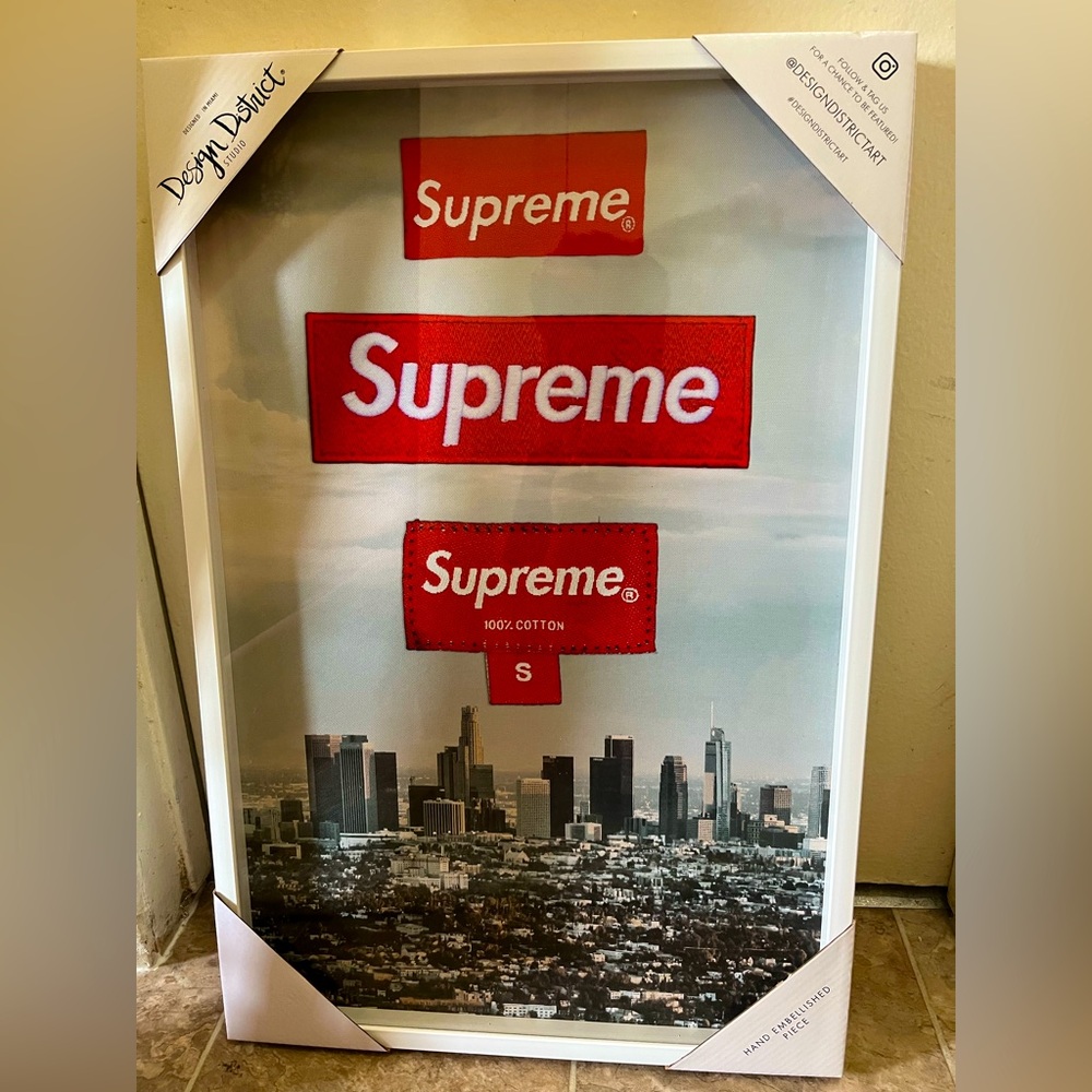 Supreme Los Angeles sky line wall art